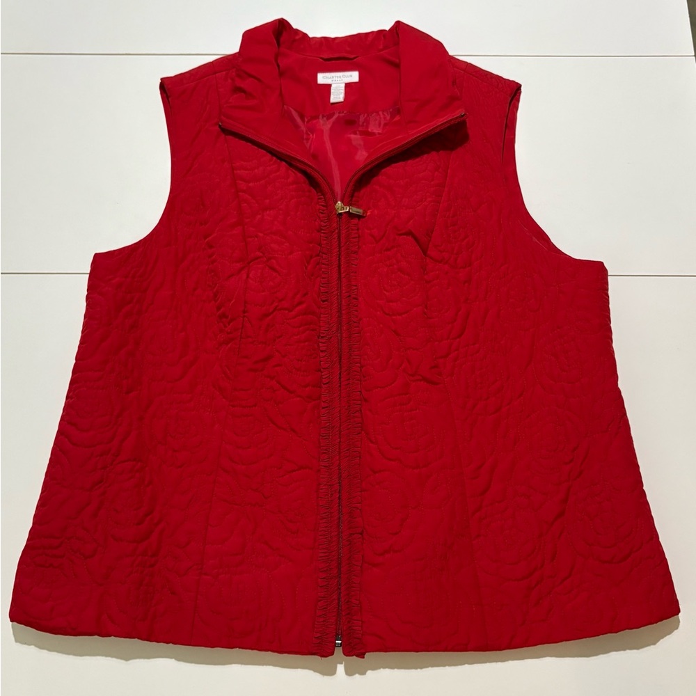 Charter Club Vibrant Red Women's Vest